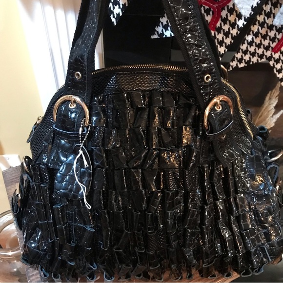 ▪️Black Patent Leather Handbag - Picture 1 of 15